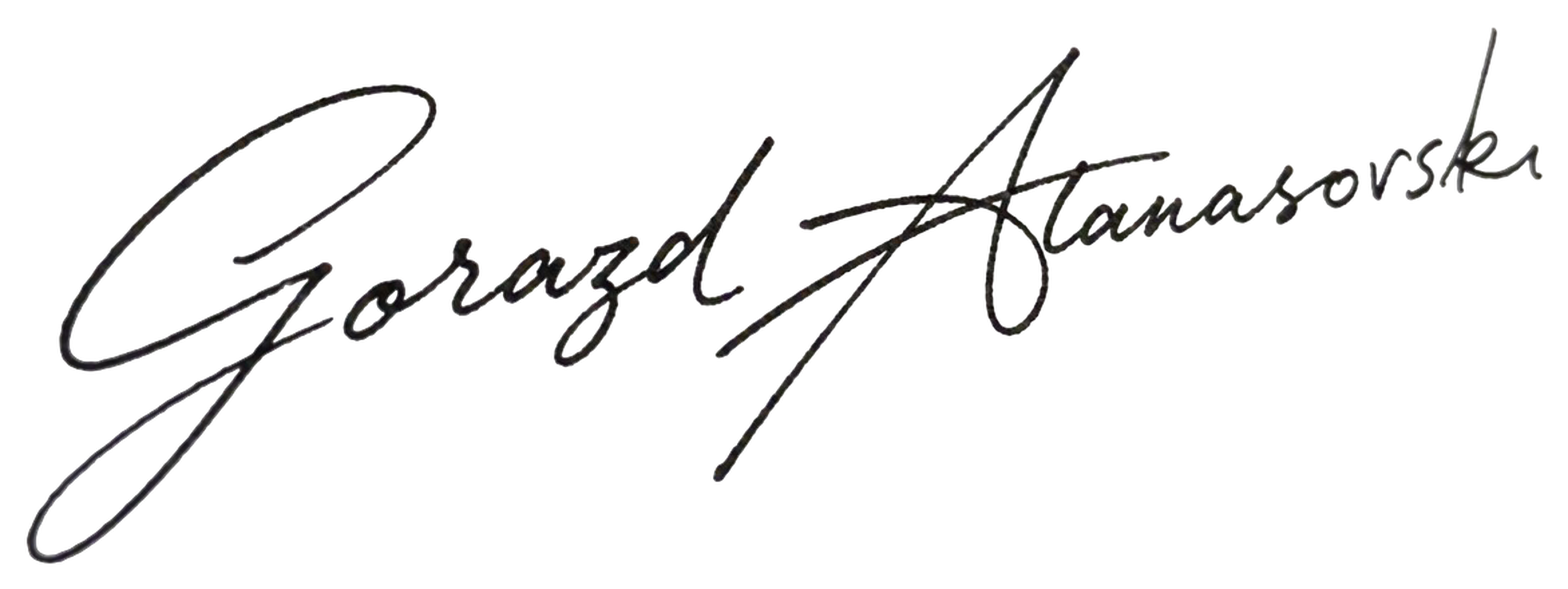 Gorazd Atanasovski signature
